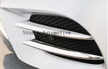 4pcs ABS Chrome Predné Hmlové Svietidlo Kryt Výbava Pre Mercedes Benz Triedy E W213 E200 E300 2016 2017 E43 AMG Prerobit Auto-Styling Príslušenstvo