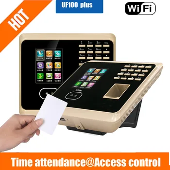 UF100Plus WIFI TCP/IP USB Fingerprint Tvár, Pleťové RFID Karty Času Zamestnancov Účasť Stroj Času Čas Záznamník Systém